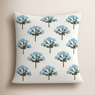 Besima 20" x 20" Embroidered Throw Pillow