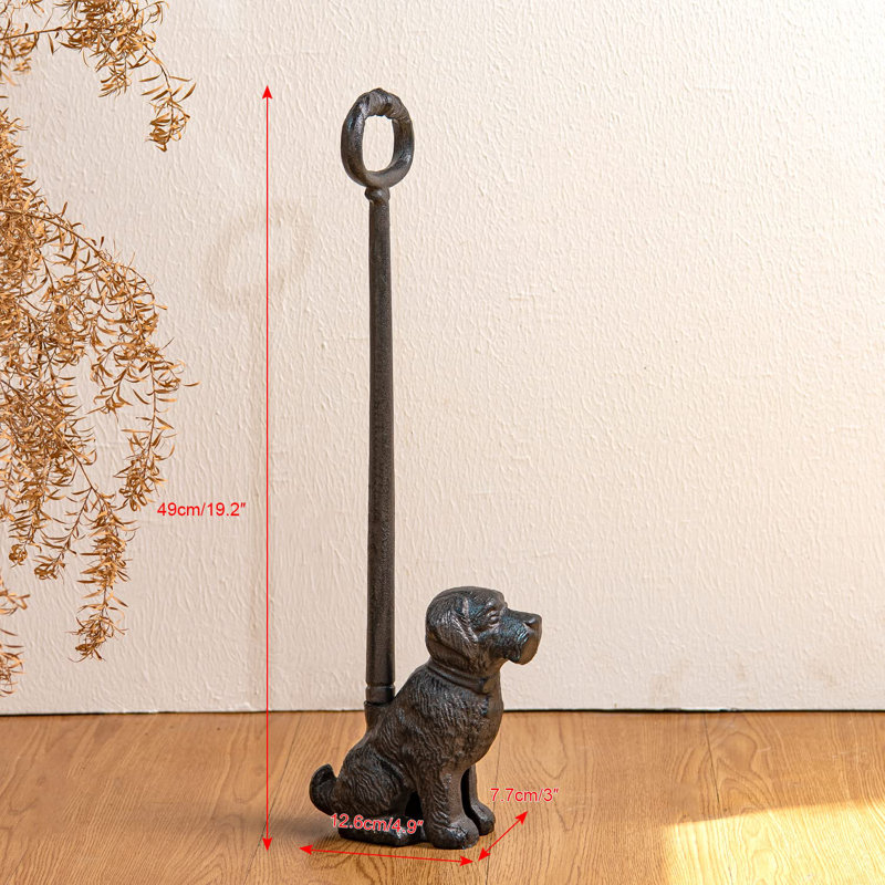 Ecorative Cute Animal Statue Stainless Steel Wedge Floor Stop