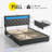 Upholstered Storage Bed with Adjustable Headboard, LED Lights and USB Power Strips-73394191-73394189