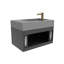 Ensemble de meuble-lavabo mural simple 30 po avec surface solide Amazon-92645202-92645204-94673673