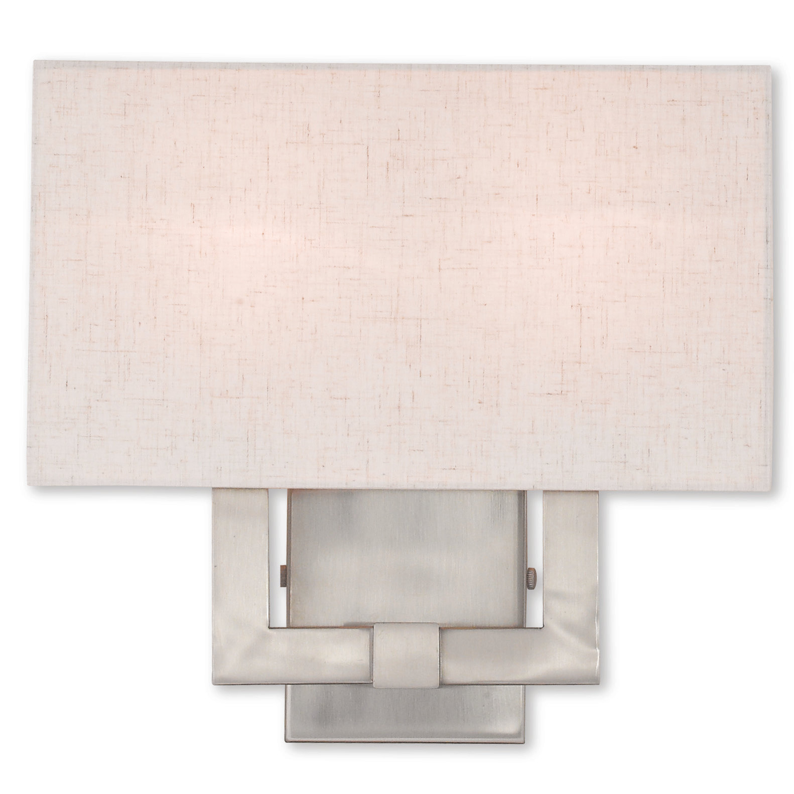 Flaire 2-Light Dimmable Flush Mount Sconce, Brushed Nickel