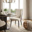 Chaise de salle à manger rembourrée en similicuir (ensemble de 2)-371802939