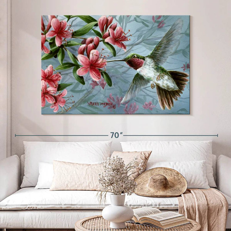 Oiseau chanteur Brampt, H 34 po x l 51 po