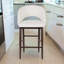 Tabouret Xaedyn classique en cuir de style Mid-Century moderne, bien que fabriqué-1607918922-1607918924