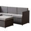 Ensemble modulaire d'extérieur en osier pour 5 personnes avec repose-pieds-124961497-124961498