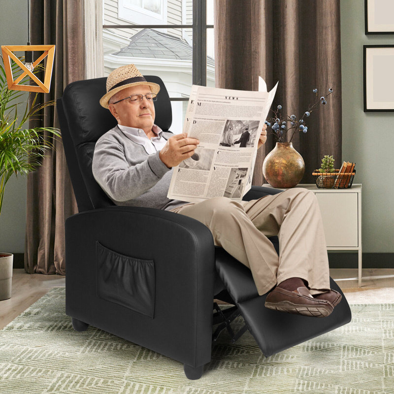 Katonya 68cm Wide Faux Leather Standard Recliner