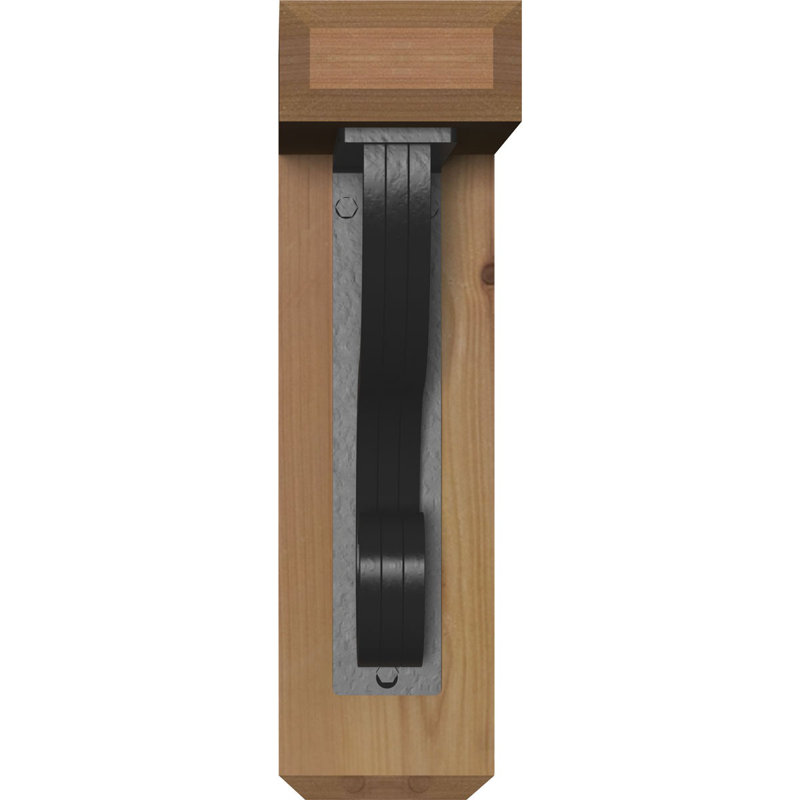 Support triple Ironcrest de 4 po Ashford, H 16 po x P 13 1/2 po, Cèdre rouge de l'Ouest l 4 po x T 4 po (sciage br
