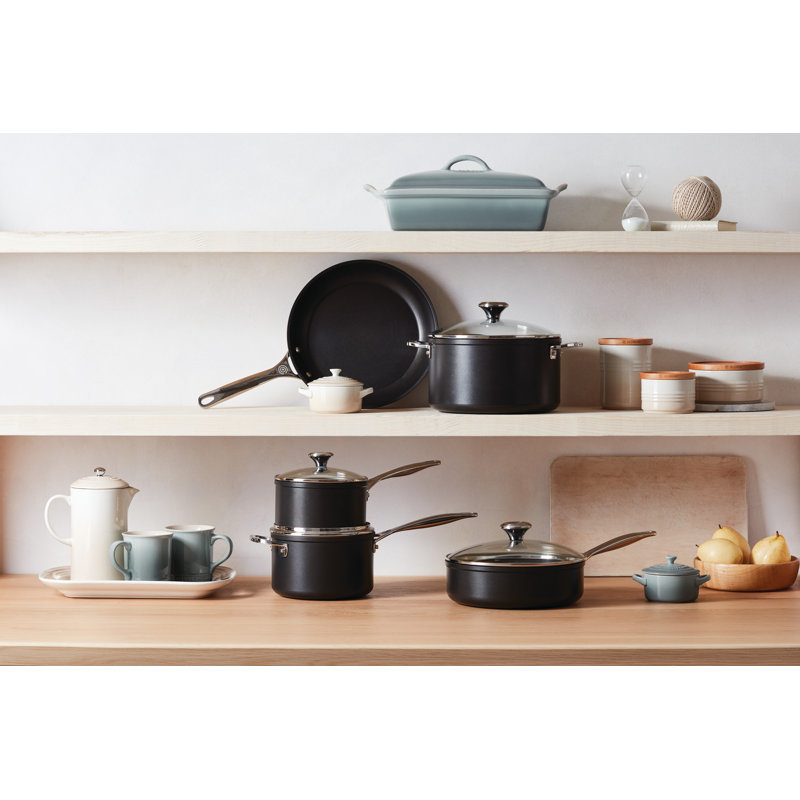 Le Creuset Toughened Nonstick Saucepan with Lid, 3 qt.