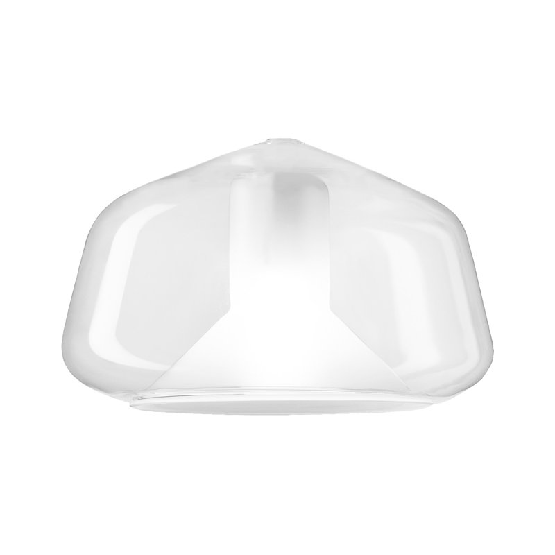 Colusa 1 - Light Gold Teardrop Pendant, Clear