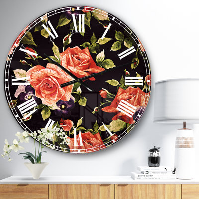 Horloge murale traditionnelle Pansy
