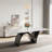 86" Modern Dining Table Set With 8 Dining Chairs-48666816-48666819