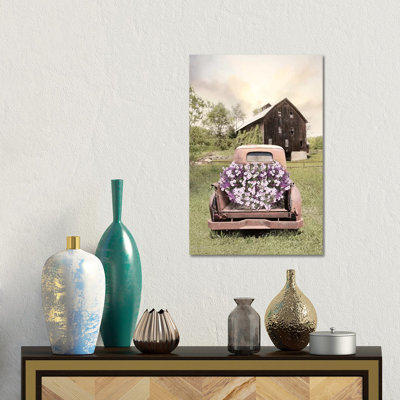 Petunia Truck- Gallery-Wrapped Canvas Giclée
