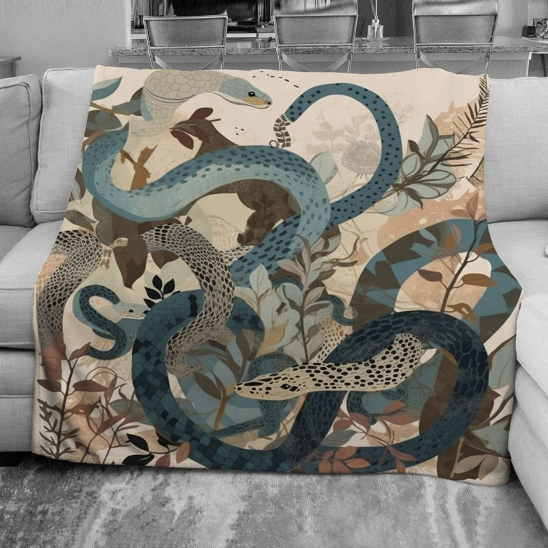  Couverture en molleton Snake, L 51 po x L 60 po