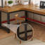 Bureau de direction brun en bois massif en forme de L-1905966075-1905966073