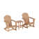 Cullan Plastic Rocking Adirondack Chair with Table