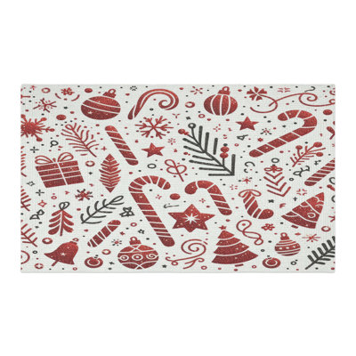 Tapis tressé Christmas Glitterburst