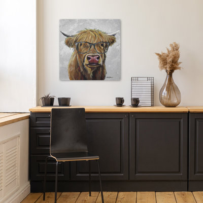 Highland with Glasses, art fantaisiste contemporain