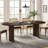79" Double Pedestal Soild Wood Dining Table Oval Kitchen Table-1679096865