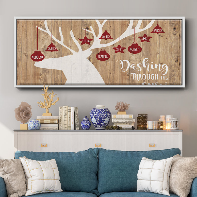 Dashing Through The Snow- Framed Canvas