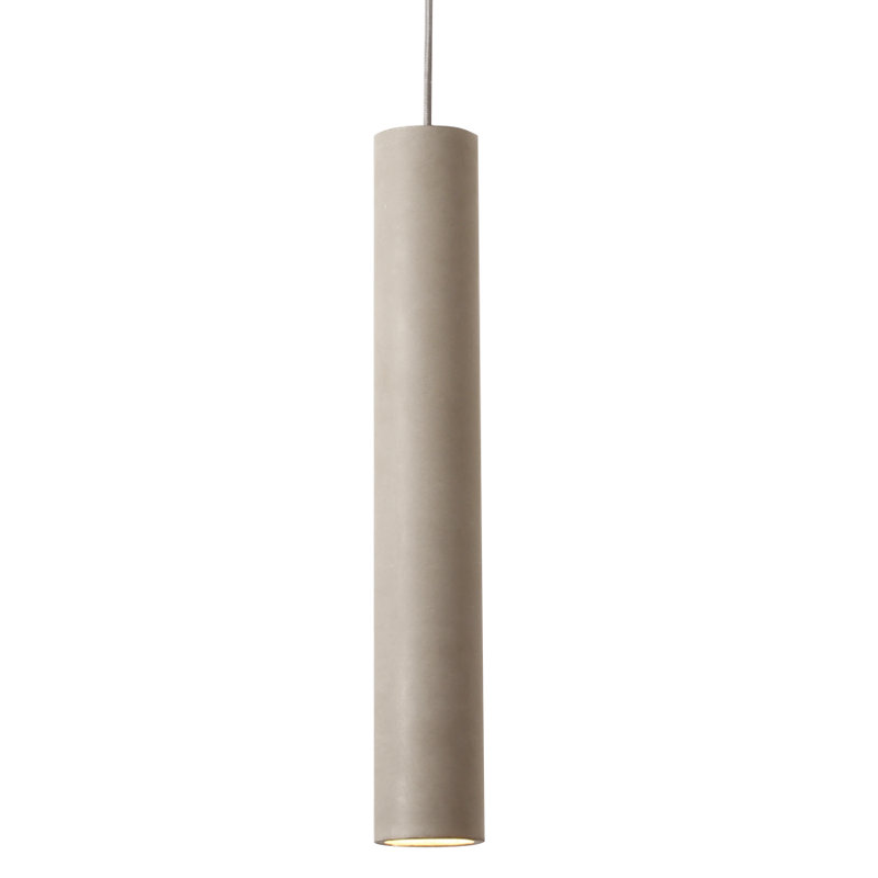 Shanda 1 - Light Grey Cylinder Pendant