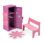 School Style Single Doll Locker Set with Bench, Rug and Accessories