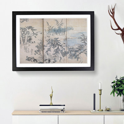 Gathering in an Orchid Pavilion by Maruyama Okyo - Picture Frame Graphic Art Print