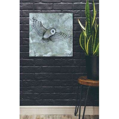«Simplicity Owl» par Britt Hallowell - peinture sur toile tendue