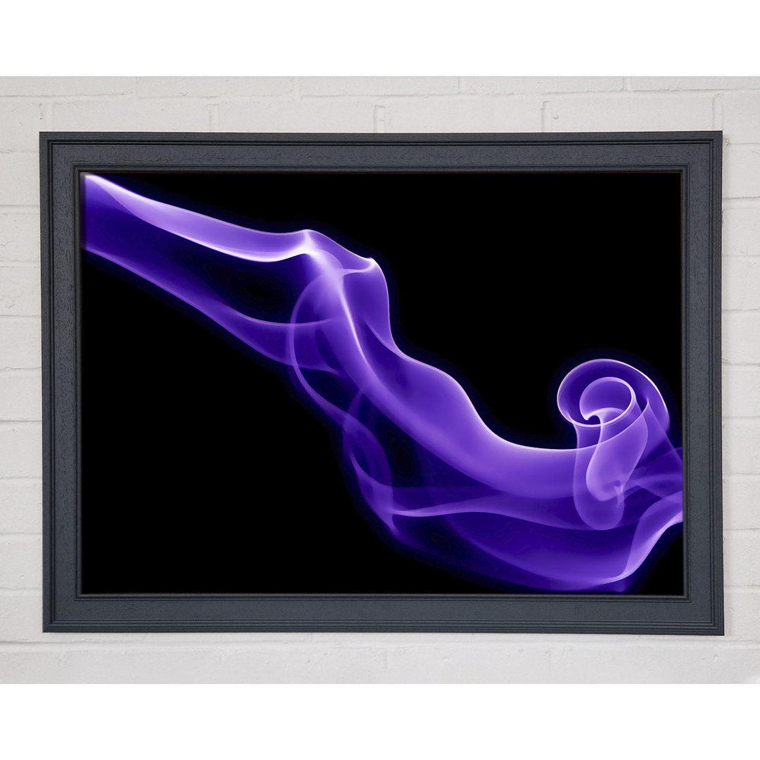 Gerahmtes Wandbild Lilac Purple Smoke