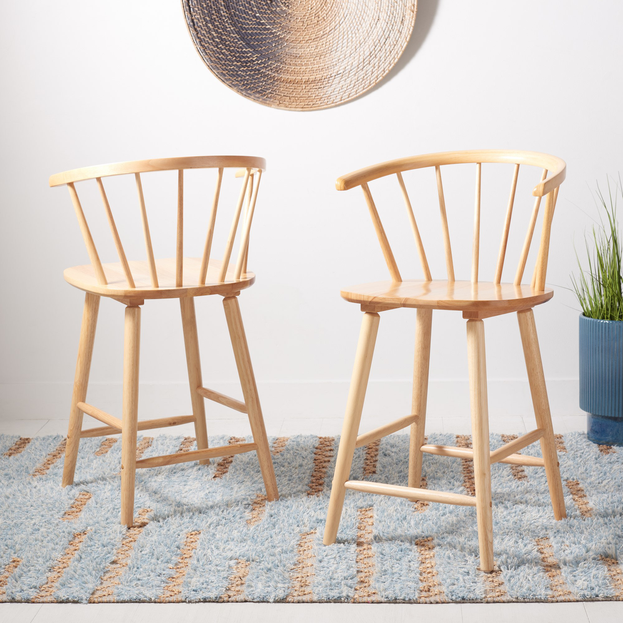 Sheffield Solid Wood Bar & Counter Stool, Counter Stool (23" Seat Height), Natural
