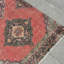 Tapis de couloir turc rétro en rouge - Tapis en laine Anatolian antique idéal pour les escaliers et les couloirs