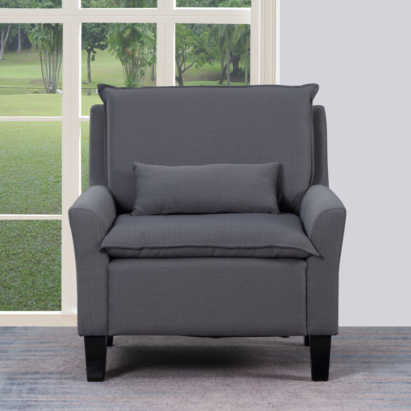 Upholstered Armchair, Gray