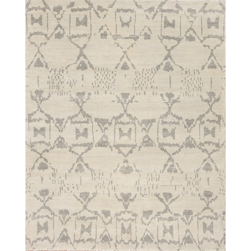 Vogue Hand Knotted Wool Area Rug, Rectangle 9' x 12'