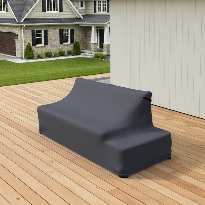Brix 67.8'' Wide Straight Aluminum Loveseat Cover