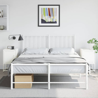 Aujah 36cm W Steel Bedside Table