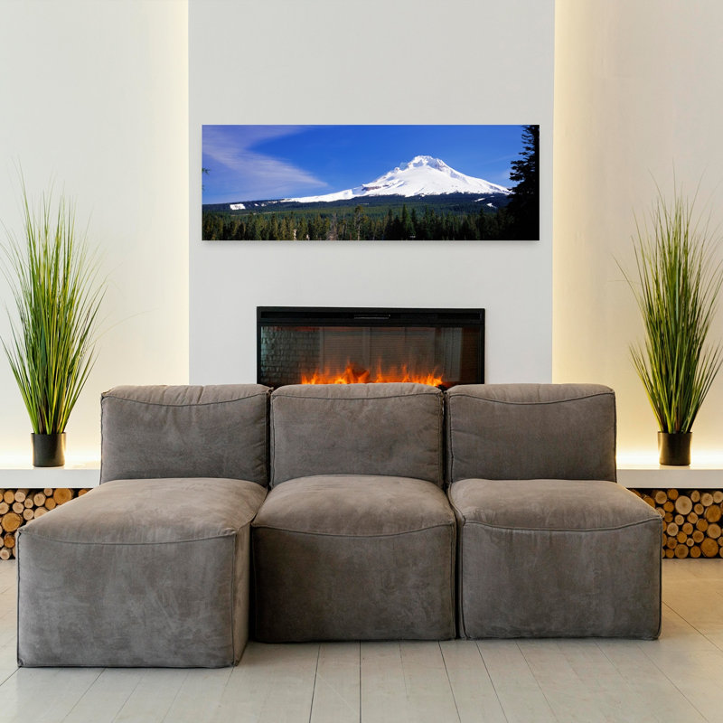Mount Hood OR USA 1 Piece Wrapped Canvas Panoramic Wall Art, 40.64 cm H x 121.92 cm W