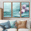 Quartz Echo Of Petunias Flowers II - ensemble de reproductions d'art mural Petunias