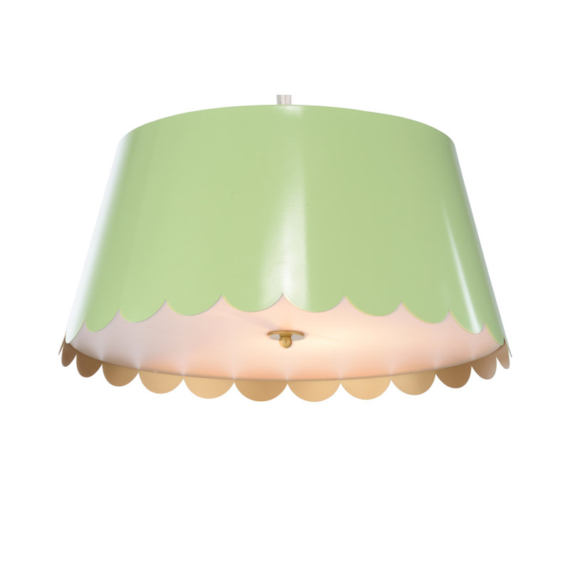 Mirasol Pendant, 10" H x 21" W x 21" D, Spring Green