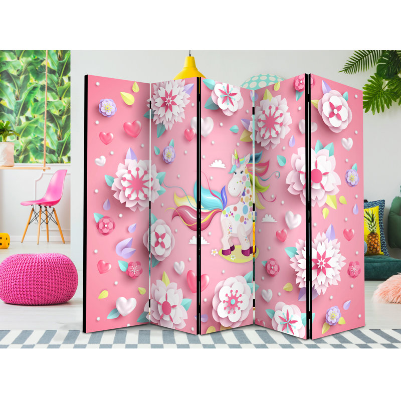 Katlyn 172cm H Folding Room Divider, 5