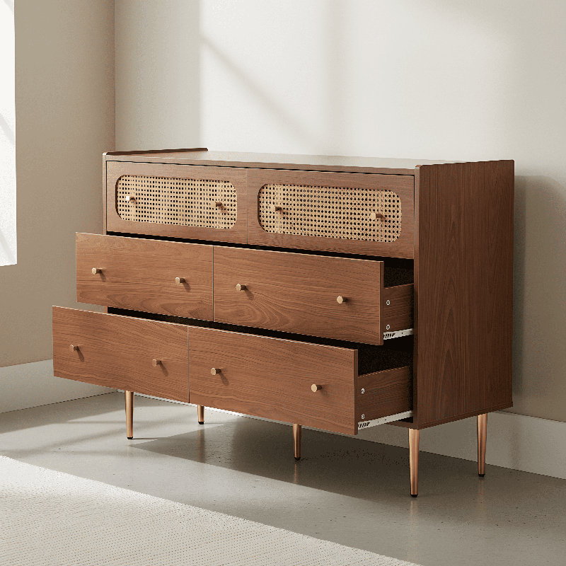 Iron 6 - Drawer Rectangle Accent Chest
