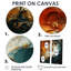 Encre blanche blanche et orange, tempête I - décoration murale blanche-1699748185-1699748179-1699748184