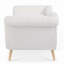 Chaise longue avec accoudoirs à volutes