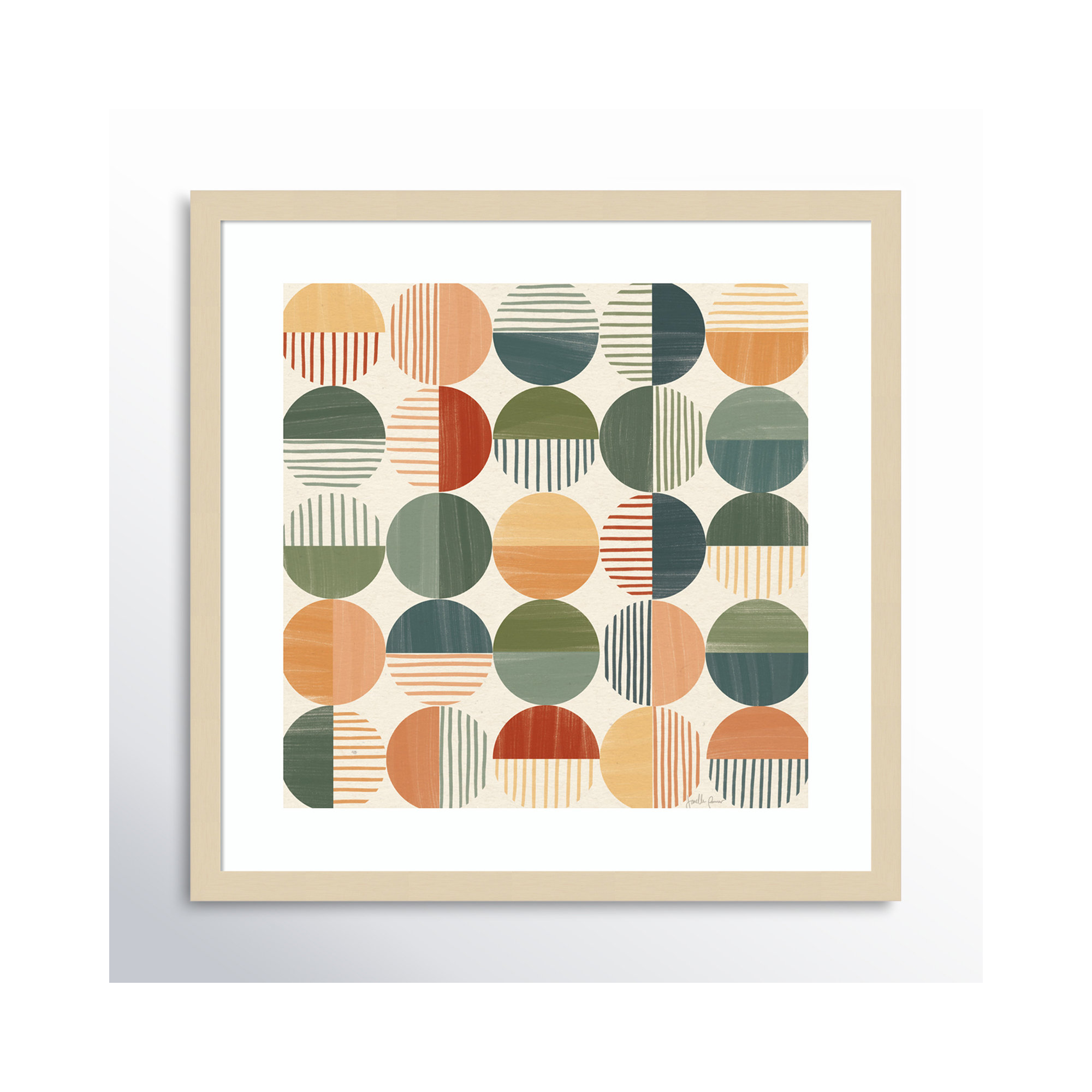 Born To Roam Pattern II, Brown, 21" H x 21" W x 1" D