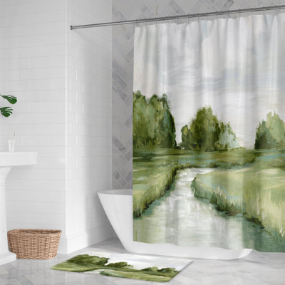 Rideau de douche Tranquil Marsh