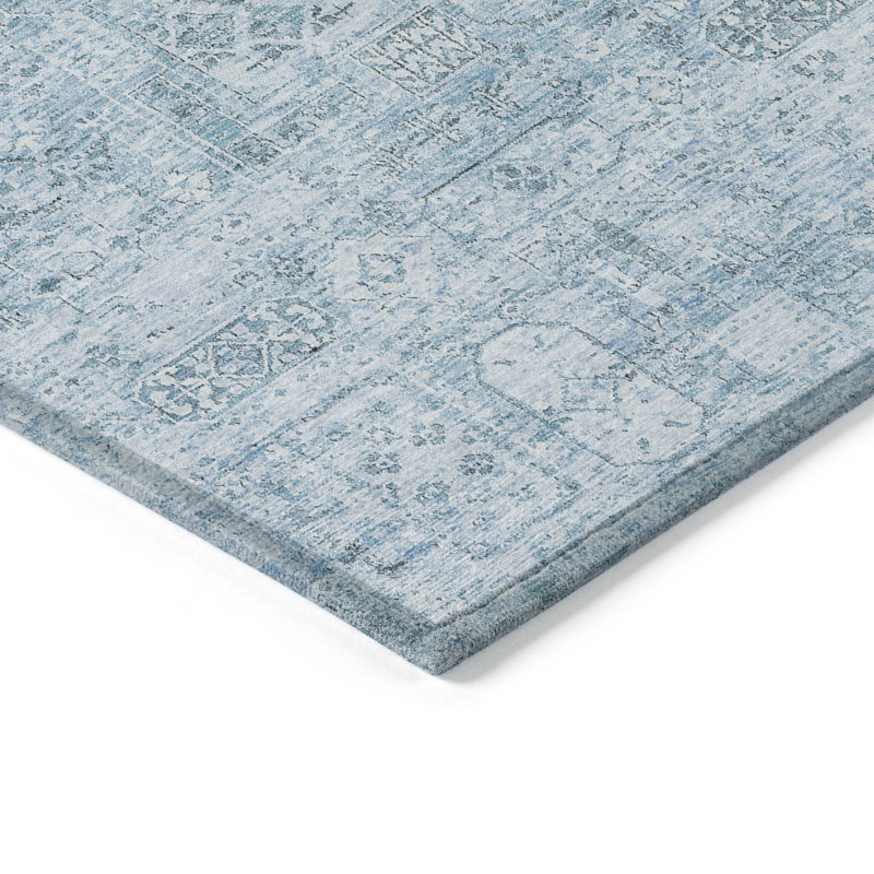 Tapis intérieur / extérieur Everlee avec envers antidérapant, Rond 8 pi