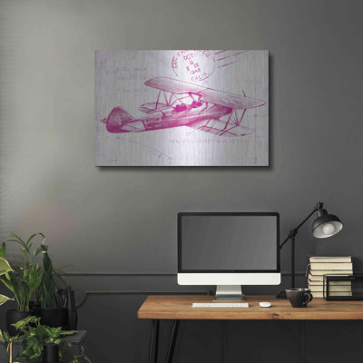" Flight Schematic I In Pink " by Ethan Harper
