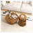 31.5 "Octagonal Log Colour  Rubber wood Set of Two Coffee Table, Coffee Table
