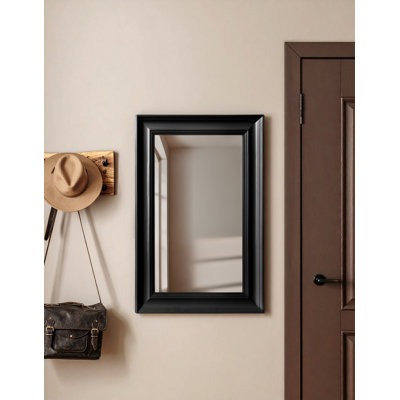 Wood Flat Wall Mirror