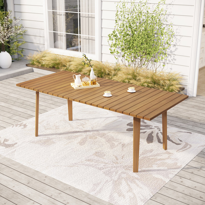 Outdoor Dining Table，82.7" in. W 37.4" in. D