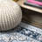 Arignote Modern Persian Floral Blue/Navy Rug-723923076