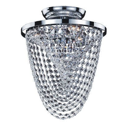 Plafonnier semi-encastré à plusieurs niveaux 10 po 3 lumières Oasis
